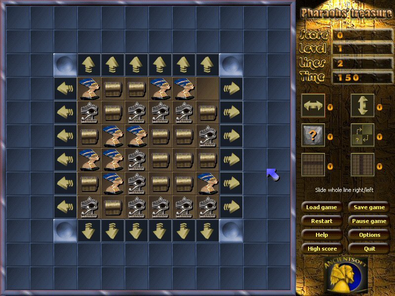 Screenshot of Pharaohs Treasure