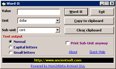 Screenshot of Word-It 1.0